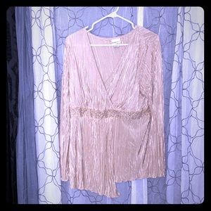 Fancy golden v neck shirt